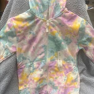 Cat & Jack Pastel Tie-Dye Kids Hoodie